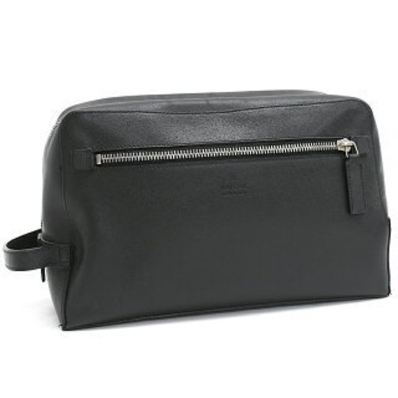 Gucci Clutch Bag Pouch 014 1133 3754 Black Leather - Picture 1 of 8